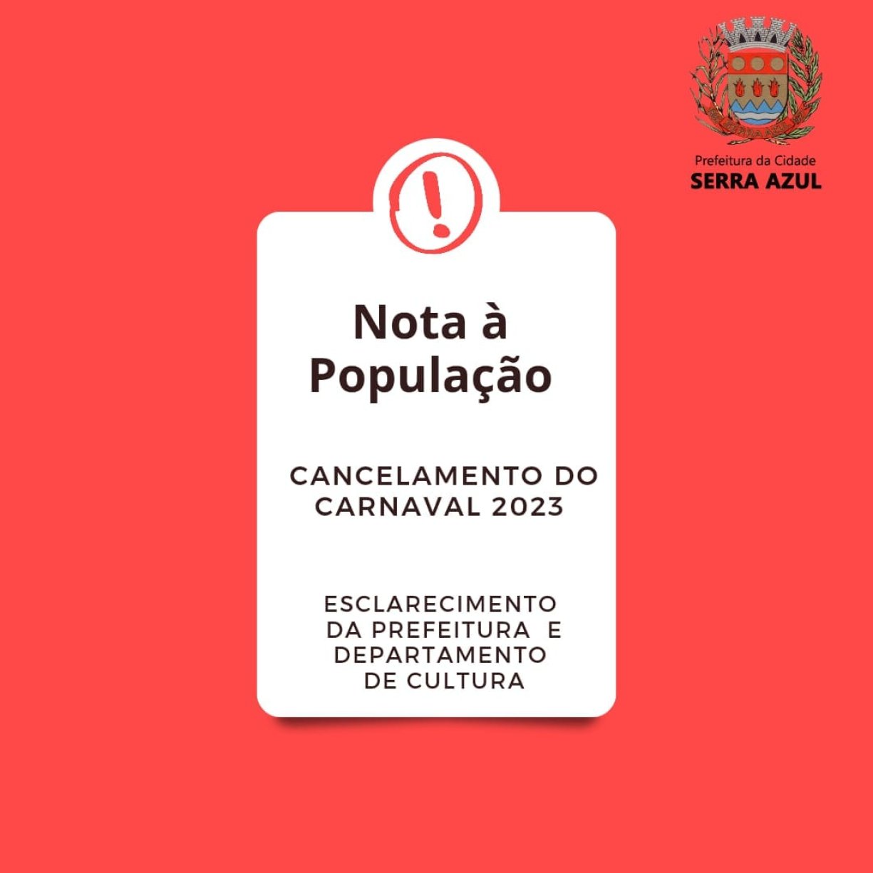 Dados inconclusivos do Censo 2022 faz Prefeitura cancelar o carnaval 2023
